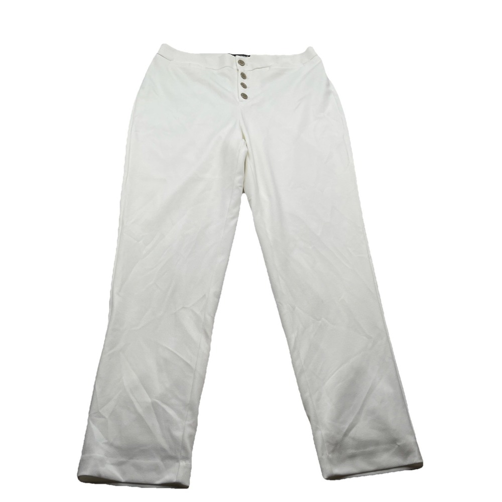 Karl Lagerfeld Paris Women's White High Rise Dress Pants Size 8 NWOT